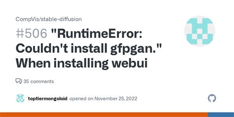 couldn't install gfpgan.